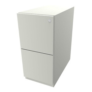 Bisley, BISLEY Rollcontainer Note™, mit 2 Hängeregistraturen HxB 645 x 300 mm reinweiß, BISLEY Rollcontainer Note?, mit 2 Hängeregistraturen, HxB 645 x 300 mm, reinweiß