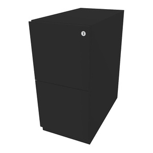 Bisley, BISLEY Rollcontainer Note™, mit 2 Hängeregistraturen HxB 645 x 300 mm schwarz, BISLEY Rollcontainer Note?, mit 2 Hängeregistraturen, HxB 645 x 300 mm, schwarz