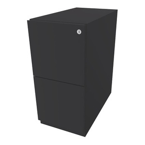 Bisley, BISLEY Rollcontainer Note™, mit 2 Hängeregistraturen HxB 645 x 300 mm anthrazitgrau, BISLEY Rollcontainer Note?, mit 2 Hängeregistraturen, HxB 645 x 300 mm, anthrazitgrau