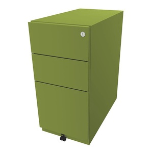 Bisley, BISLEY Rollcontainer Note™, mit 2 Universalschubladen, 1 Hängeregistratur HxBxT 645 x 300 x 565 mm grün, BISLEY Rollcontainer Note?, mit 2 Universalschubladen, 1 Hängeregistratur, HxBxT 645 x 300 x 565 mm, grün