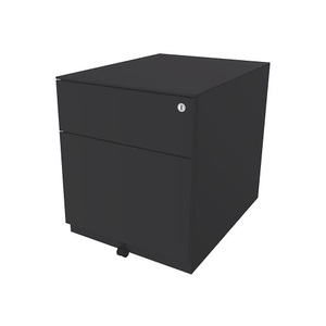 Bisley, BISLEY Rollcontainer Note™, mit 1 Hängeregistratur, 1 Universalschublade HxBxT 502 x 420 x 565 mm, mit Griffleiste und Top anthrazitgrau, BISLEY Rollcontainer Note?, mit 1 Hängeregistratur, 1 Universalschublade, HxBxT 502 x 420 x 565 mm, mit Griffleiste und Top, anthrazitgrau