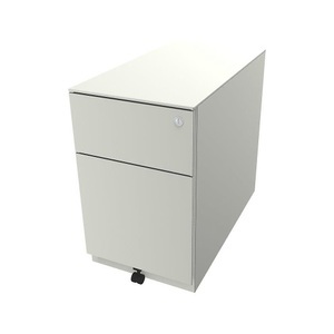 Bisley, BISLEY Rollcontainer Note™, mit 1 Hängeregistratur, 1 Universalschublade HxBxT 502 x 300 x 565 mm, mit Griffleiste und Top reinweiß, BISLEY Rollcontainer Note?, mit 1 Hängeregistratur, 1 Universalschublade, HxBxT 502 x 300 x 565 mm, mit Griffleiste und Top, reinweiß