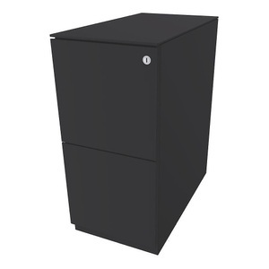 Bisley, BISLEY Rollcontainer Note™, mit 2 Hängeregistraturen HxB 652 x 300 mm, mit Top anthrazitgrau, BISLEY Rollcontainer Note?, mit 2 Hängeregistraturen, HxB 652 x 300 mm, mit Top, anthrazitgrau