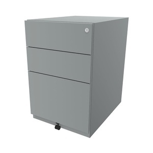 Bisley, BISLEY Rollcontainer Note™, mit 2 Universalschubladen, 1 Hängeregistratur HxBxT 645 x 420 x 565 mm silber, BISLEY Rollcontainer Note?, mit 2 Universalschubladen, 1 Hängeregistratur, HxBxT 645 x 420 x 565 mm, silber