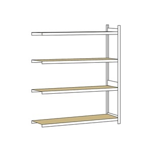 undefined, Weitspannregal, mit Spanplatte, Höhe 2500 mm Spannweite 2500 mm Anbauregal, Tiefe 600 mm, SCHULTE Weitspannregal, mit Spanplatte, Höhe 2500 mm, Spannweite 2500 mm, Anbauregal, Tiefe 600 mm