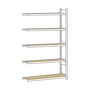undefined, Weitspannregal, mit Spanplatte, Höhe 3000 mm Spannweite 1500 mm Anbauregal, Tiefe 500 mm, SCHULTE Weitspannregal, mit Spanplatte, Höhe 3000 mm, Spannweite 1500 mm, Anbauregal, Tiefe 500 mm