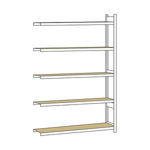 undefined, Weitspannregal, mit Spanplatte, Höhe 3000 mm Spannweite 2250 mm Anbauregal, Tiefe 400 mm, SCHULTE Weitspannregal, mit Spanplatte, Höhe 3000 mm, Spannweite 2250 mm, Anbauregal, Tiefe 400 mm