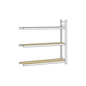 undefined, Weitspannregal, mit Spanplatte, Höhe 2000 mm Spannweite 2250 mm Anbauregal, Tiefe 400 mm, SCHULTE Weitspannregal, mit Spanplatte, Höhe 2000 mm, Spannweite 2250 mm, Anbauregal, Tiefe 400 mm