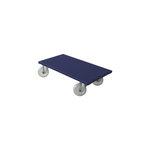 undefined, Möbelroller LxBxH 600 x 300 x 145 mm, VE 2 Stk Polypropylen-Rollen, BASIC Transportroller, Tragkraft 350 kg, Polypropylen-Bereifung, 2 Stk./VE