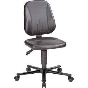 bimos, bimos ESD Unitec Arbeitsdrehstuhl Kunstleder Höhenverstellung 440 - 590 mm, Drehstuhl 9653 ESD, Kunstleder, Skai schwarz
