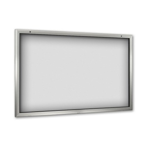 undefined, Schaukasten für Innen- und Außenbereich Türöffnung um 180° nach unten Übergröße BxH 1600 x 1025 mm, Rückwand reinweiß RAL 9010, Schaukasten für Innen- und Außenbereich, Türöffnung um 180° nach unten, Übergröße BxH 1600 x 1025 mm, Rückwand reinweiß RAL 9010