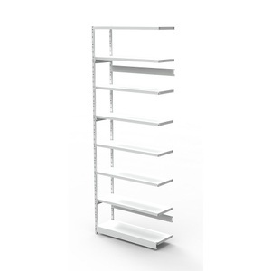 undefined, Büro-Steckregal, ohne Rückwand Regalhöhe 2600 mm Anbauregal, Breite x Tiefe 760 x 300 mm, Komplettregal PROGRESS 500 T, Anbaufeld, ohne Rückwand, H 2600 x B 750 x T 340 mm