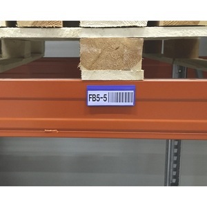 undefined, Etikettentaschen, VE 50 Stk mit Magnetstreifen BxH 110 x 50 mm, blau, Etikettentaschen, VE 50 Stk, mit Magnetstreifen, BxH 110 x 50 mm, blau