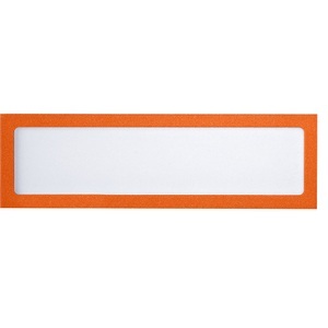 office akktiv, office akktiv Magnetische Infotasche für Überschriften, DIN A4 hoch / DIN A5 quer, 225 x 60 mm Rahmen orange, VE 10 Stk, eurokraft basic Magnetische Infotasche, für Überschriften, DIN A4 hoch / DIN A5 quer, 225 x 60 mm, Rahmen orange, VE 10 Stk