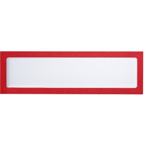 office akktiv, office akktiv Magnetische Infotasche für Überschriften, DIN A4 hoch / DIN A5 quer, 225 x 60 mm Rahmen rot, VE 10 Stk, eurokraft basic Magnetische Infotasche, für Überschriften, DIN A4 hoch / DIN A5 quer, 225 x 60 mm, Rahmen rot, VE 10 Stk