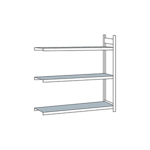 undefined, Weitspannregal, mit Stahlboden, Höhe 2000 mm Spannweite 2000 mm Anbauregal, Tiefe 500 mm, SCHULTE Weitspannregal, mit Stahlboden, Höhe 2000 mm, Spannweite 2000 mm, Anbauregal, Tiefe 500 mm