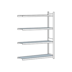 undefined, Weitspannregal, mit Stahlboden, Höhe 2500 mm Spannweite 1500 mm Anbauregal, Tiefe 600 mm, SCHULTE Weitspannregal, mit Stahlboden, Höhe 2500 mm, Spannweite 1500 mm, Anbauregal, Tiefe 600 mm