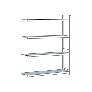 undefined, Weitspannregal, mit Stahlboden, Höhe 2500 mm Spannweite 2000 mm Anbauregal, Tiefe 600 mm, SCHULTE Weitspannregal, mit Stahlboden, Höhe 2500 mm, Spannweite 2000 mm, Anbauregal, Tiefe 600 mm