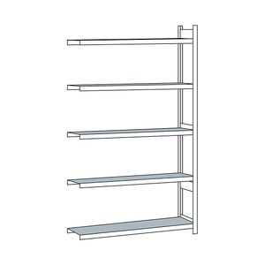 undefined, Weitspannregal, mit Stahlboden, Höhe 3000 mm Spannweite 1500 mm Anbauregal, Tiefe 400 mm, SCHULTE Weitspannregal, mit Stahlboden, Höhe 3000 mm, Spannweite 1500 mm, Anbauregal, Tiefe 400 mm