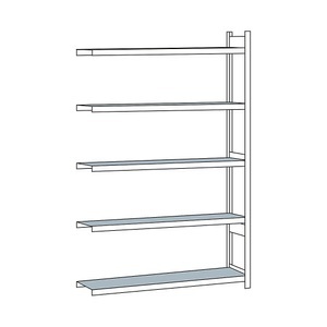undefined, Weitspannregal, mit Stahlboden, Höhe 3000 mm Spannweite 2000 mm Anbauregal, Tiefe 400 mm, SCHULTE Weitspannregal, mit Stahlboden, Höhe 3000 mm, Spannweite 2000 mm, Anbauregal, Tiefe 400 mm