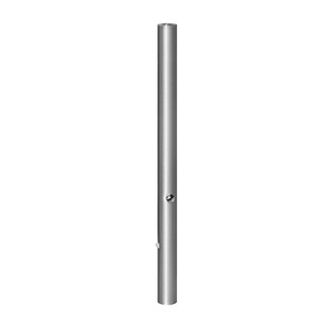 undefined, Edelstahl-Sperrpfosten, Edelstahl-Sperrpfosten, mit Flachkopf, Bodenhülse zum Einbetonieren, Ø 76 mm, Dreikant