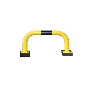 undefined, Rammschutzbügel, flexibel für den Außenbereich HxB 390 x 750 mm, Rammschutzbügel SWING, Ausseneinsatz, 390 x 750 mm, gelb/schwarz