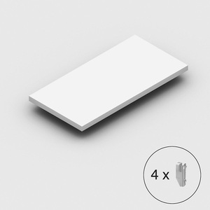 undefined, Fachboden RAL 7035, für Steckregal mittelschwer BxT 1000 x 500 mm, eurokraft pro Fachboden RAL 7035, für Steckregal, mittelschwer, BxT 1000 x 500 mm