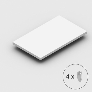 undefined, Fachboden RAL 7035, für Steckregal mittelschwer BxT 1000 x 800 mm, eurokraft pro Fachboden RAL 7035, für Steckregal, mittelschwer, BxT 1000 x 800 mm