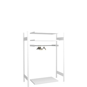 undefined, Kleiderstangen-Einbausatz für Regalbreite 1000 mm lichtgrau, hofe Kleiderstangen-Einbausatz, für Regalbreite 1000 mm, lichtgrau