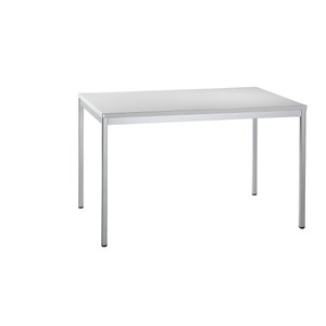 LENA - Schreibtisch, höhenverstellbar BxT 1200 x 800 mm, 1 Unterschrank möglich lichtgrau