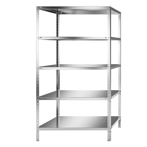 undefined, Edelstahlregal Regalhöhe 2000 mm Grundregal, Breite x Tiefe 1100 x 800 mm, Edelstahlregal, Regalhöhe 2000 mm, Grundregal, Breite x Tiefe 1100 x 800 mm