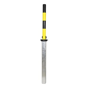 undefined, Sperrpfosten manuell versenkbar schwarz-gelb, Sperrpfosten, manuell versenkbar, schwarz-gelb