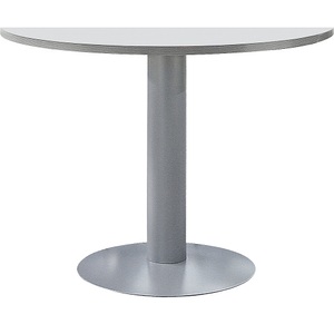 undefined, Säulentisch Ø 1000 mm, Höhe 720 mm lichtgrau / alufarben, Säulentisch, Ø 1000 mm, Höhe 720 mm, lichtgrau / alufarben
