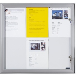 office akktiv, office akktiv Schaukasten mit Flügeltür Außen-BxHxT 522 x 697 x 33 mm Metallrückwand, eurokraft pro Schaukasten mit Flügeltür, Außen-BxHxT 522 x 697 x 33 mm, Metallrückwand