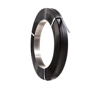 undefined, Stahlband, schwarz lackiert Kern-Ø 400 mm Bandbreite 13 mm, Bandlänge 1000 m, ratioform Stahlband, für Bandabroller, Packenwicklung, lackiert, Bandbreite 13 mm