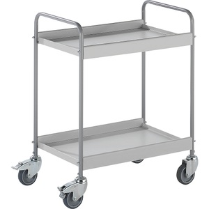 EUROKRAFT, EUROKRAFT Premium-Beistellwagen mit 4 Lenkrollen, 2 mit Doppelstopp Rad-Ø 125 mm, eurokraft pro Beistellwagen, mit 4 Lenkrollen, 2 mit Doppelstopp, Rad-Ø 125 mm