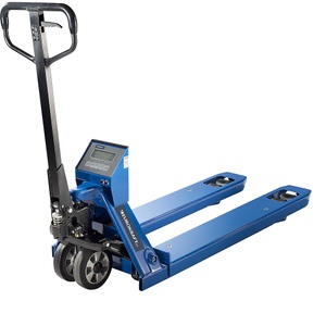 EUROKRAFT, EUROKRAFT Paletthubwagen mit Waage Tragfähigkeit 2200 kg Gesamtlänge 1570 mm, eurokraft pro Paletthubwagen mit Waage, Tragfähigkeit 2200 kg, Ziffernschritt 500 g