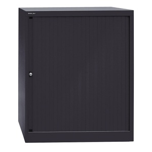 Bisley, BISLEY Euro-Rollladenschrank Breite 800 mm, 2 Fachböden schwarz, BISLEY Rollladenschrank, 2 OH, Breite 800 mm, schwarz