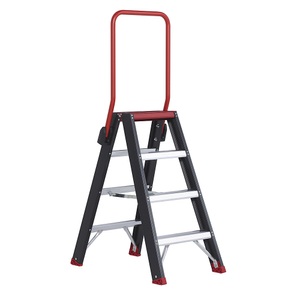 Altrex, Altrex Sicherheits-Stehleiter beidseitig begehbar 2 x 4 Stufen, Altrex Sicherheits-Stehleiter, beidseitig begehbar, 2 x 4 Stufen