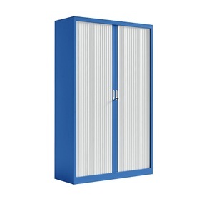 office akktiv, office akktiv Rollladenschrank BxT 1200 x 450 mm Höhe 1950 mm, enzianblau, eurokraft pro Rollladenschrank, BxT 1200 x 450 mm, Höhe 1950 mm, enzianblau