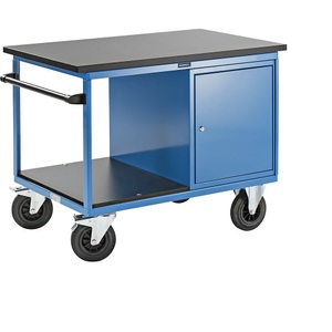 EUROKRAFT, EUROKRAFT Premium-Montagewagen 1 Schrank rechts MDF-Arbeitsplatte, eurokraft pro Montagewagen, 1 Schrank rechts, MDF-Arbeitsplatte
