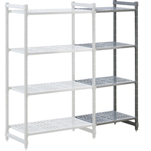 undefined, Kunststoff-Steckregalsystem Fachboden-BxT 680 x 540 mm Anbauregal, Breite 720 mm, Boden geschlitzt, Kunststoff-Steckregalsystem, Fachboden-BxT 680 x 540 mm, Anbauregal, Breite 720 mm, Boden geschlitzt