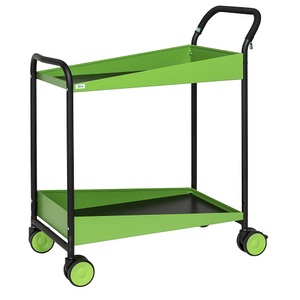 Kongamek, Kongamek Servierwagen DESIGN LxBxH 865 x 505 x 980 mm Tragfähigkeit 150 kg, schwarz/grün, 