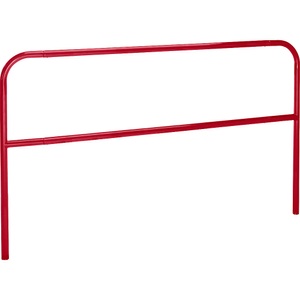 undefined, Rammschutzbügel zum Einbetonieren Breite 2000 mm, feuerrot, Schutzbügel, Stahl, Ø 42 mm, zum Einbetonieren, feuerrot RAL 3000, Breite 2000 mm