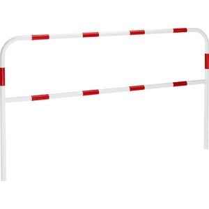 undefined, Rammschutzbügel zum Einbetonieren Breite 2000 mm, rot / weiß, Schutzbügel, Stahl, Ø 42 mm, zum Einbetonieren, rot / weiß, Breite 2000 mm