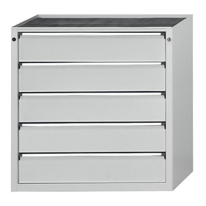 ANKE, ANKE Schubladenschrank BxT 910 x 675 mm, Schubladentraglast 200 kg 5 Schubladen, Höhe 980 mm, Front lichtgrau, ANKE Schubladenschrank, BxT 910 x 675 mm, Schubladentraglast 200 kg, 5 Schubladen, Höhe 980 mm, Front lichtgrau