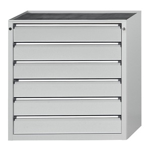 ANKE, ANKE Schubladenschrank ohne Platte Breite 910 mm, Schubladentraglast 200 kg 6 Schubladen à 150 mm, Front lichtgrau, ANKE Schubladenschrank ohne Platte, Breite 910 mm, Schubladentraglast 200 kg, 6 Schubladen à 150 mm, Front lichtgrau