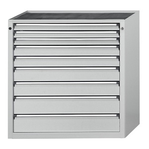 ANKE, ANKE Schubladenschrank BxT 910 x 675 mm, Schubladentraglast 200 kg 9 Schubladen, Höhe 1280 mm, Front lichtgrau, ANKE Schubladenschrank, BxT 910 x 675 mm, Schubladentraglast 200 kg, 9 Schubladen, Höhe 1280 mm, Front lichtgrau