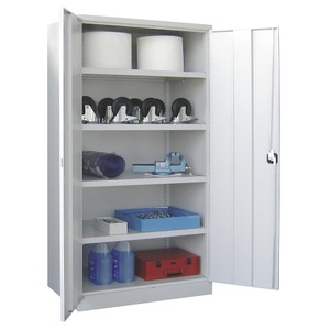 undefined, Schwerlastschrank, Höhe 1950 mm 4 Fachböden grau, Pavoy Schwerlastschrank, Höhe 1950 mm, 4 Fachböden, grau