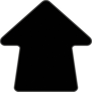 undefined, PVC-Bodenmarkierungen Pfeil-Form, VE 100 Stk schwarz, PVC-Bodenmarkierungen, Pfeil-Form, VE 100 Stk, schwarz